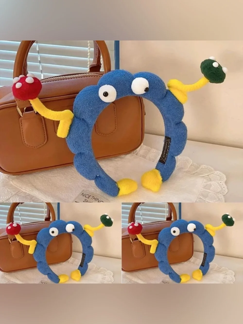 Wiggly Alien Mushroom Spa Headband